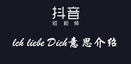 抖音lchliebeDich是什么梗?抖音lchliebeDich歌曲词完整版