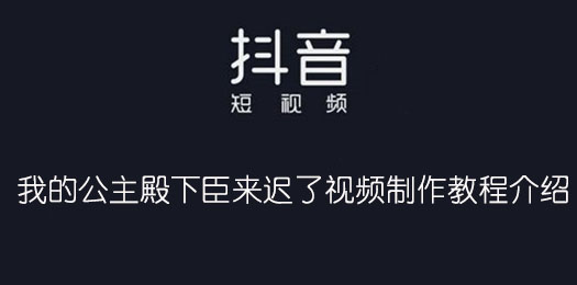 抖音我的公主殿下臣来迟了视频制作教程