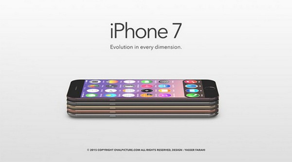 超酷炫的iPhone 7概念设计 像素高屏幕炫电量足无边框