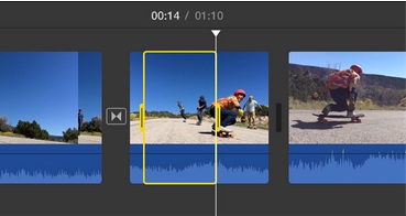 iMovie选择片段范围2