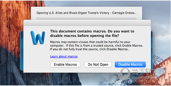 Mac Word宏病毒是什么 Mac Word宏病毒危害介绍