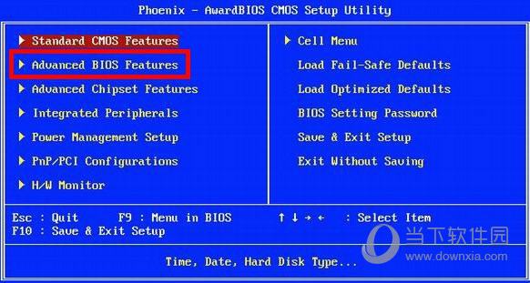 Advanced  BIOS  Features选项