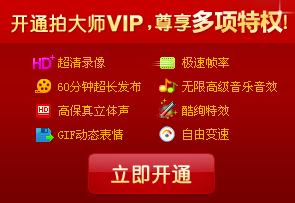 拍大师怎么开VIP