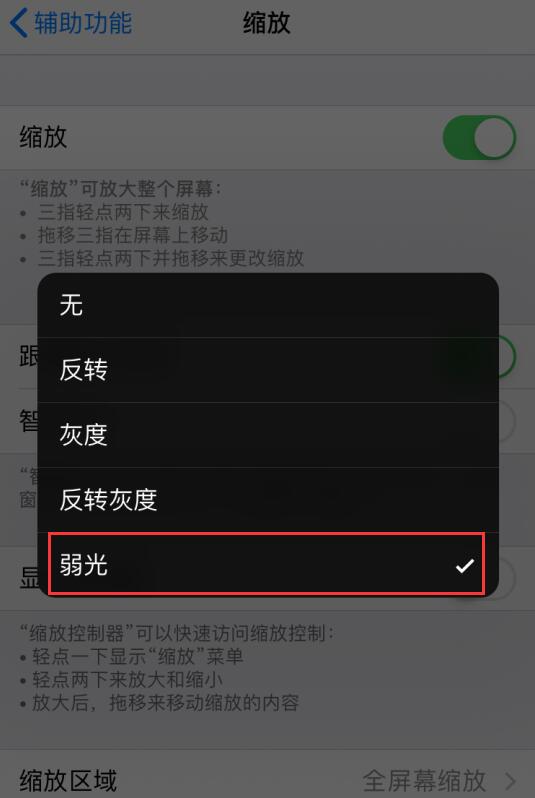 小技巧：利用“缩放”功能调整 iPhone  屏幕亮度