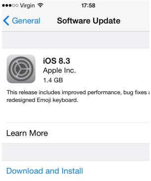 iOS8.3正式版发布 iOS8.3正式版系统更新发布