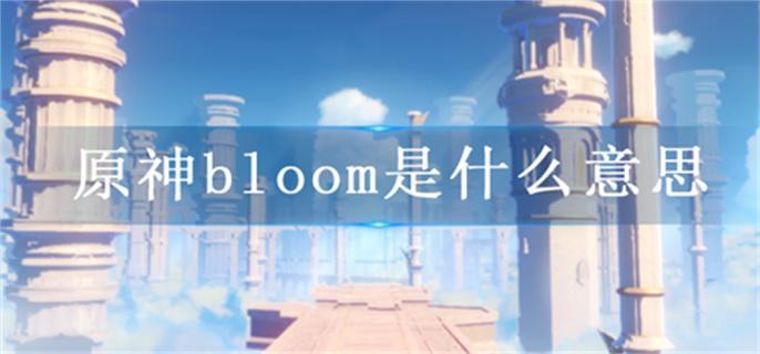 原神bloom是什么意思