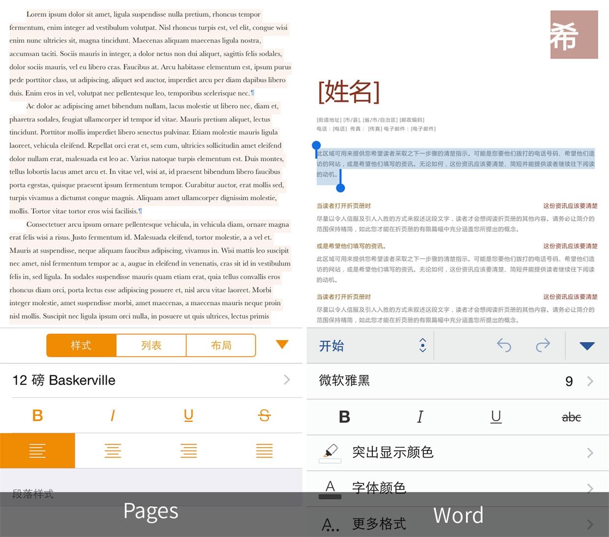 在 iPhone/iPad  上，Word  和 Pages  哪个更好用？