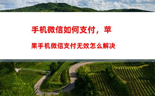 手机微信如何支付，苹果手机微信支付无效怎么解决