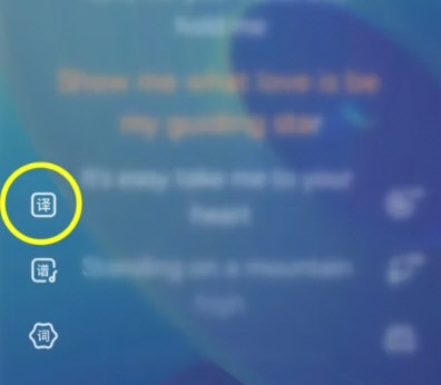 酷狗音乐怎么翻译歌词