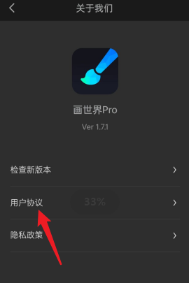 画世界Pro怎样查看用户协议？画世界Pro查看用户协议的方法截图