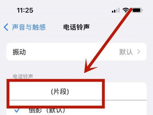 库乐队设置的铃声怎么删除？苹果13删除电话铃声教程截图