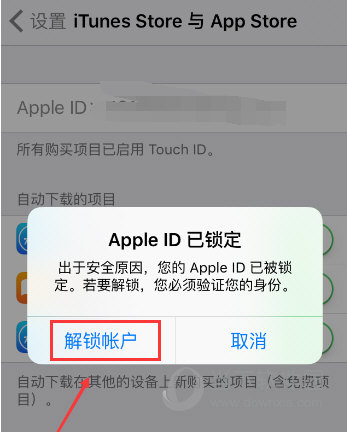 苹果Apple ID被锁定了怎么办 教你正确的解锁方法