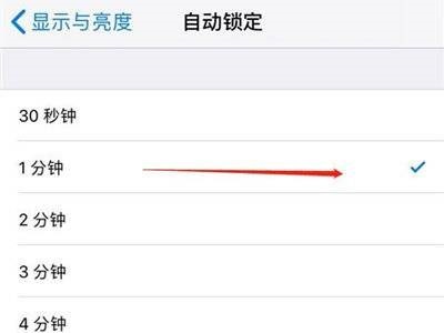 iPhone亮屏时间在哪里设置？iPhone亮屏时间设置方法截图