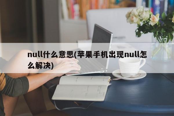 null什么意思(苹果手机出现null怎么解决)