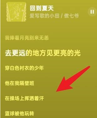 汽水音乐怎么看歌词？汽水音乐看歌词的具体操作截图