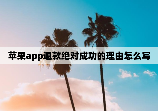 苹果app退款绝对成功的理由怎么写