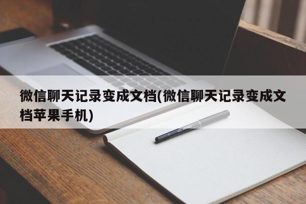 微信聊天记录变成文档(微信聊天记录变成文档苹果手机)