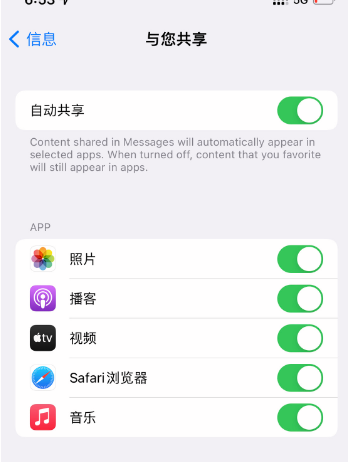 苹果手机怎样开启iMessage自动共享？苹果手机iMessage自动共享开启步骤截图