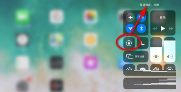 iPadair4怎么关闭自动旋转？iPadair4关闭自动旋转方法截图