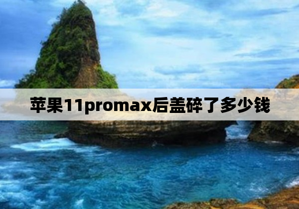 苹果11promax后盖碎了多少钱