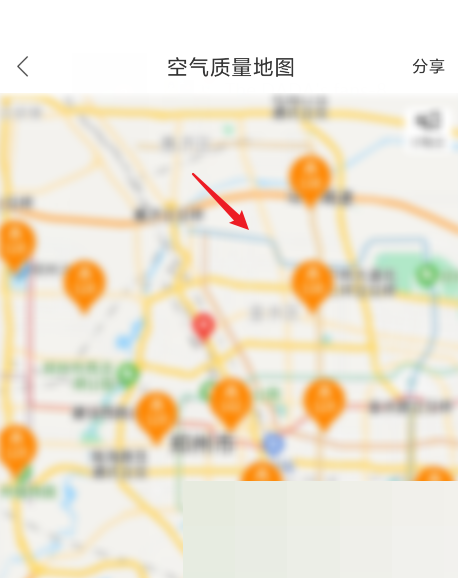 百度地图怎么查看空气质量地图？百度地图查看空气质量地图教程截图