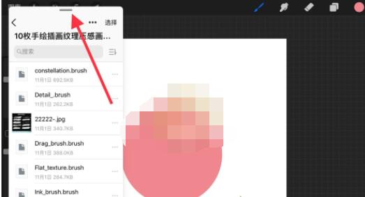 procreate怎么批量导入笔刷？procreate批量导入笔刷方法截图