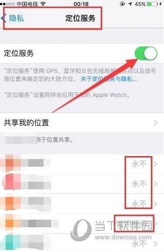 iphone手机定位服务