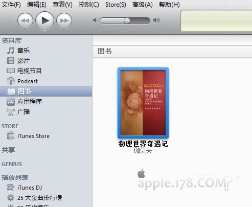 怎么使用iTunes同步电子书