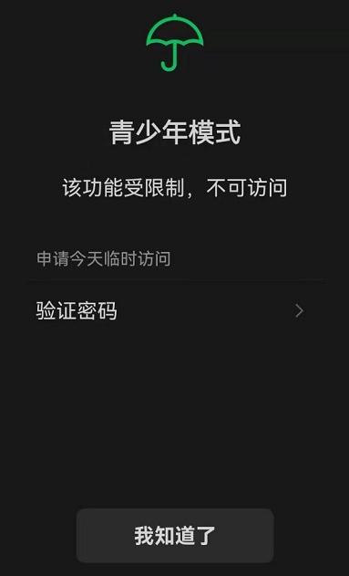 微信青少年模式监护人介绍