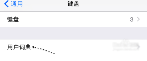 苹果用户词典设置