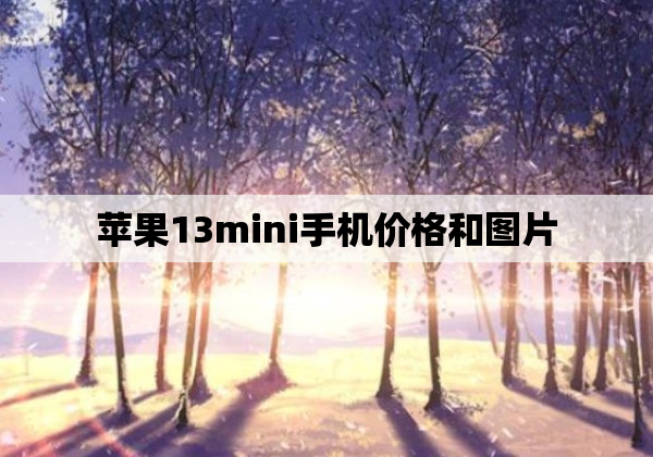 苹果13mini手机价格和图片