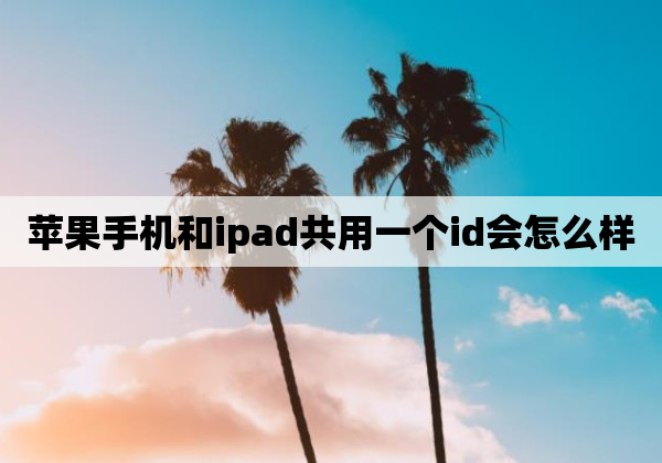 苹果手机和ipad共用一个id会怎么样