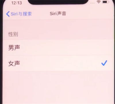 iphone11中设置siri性别的详细方法截图