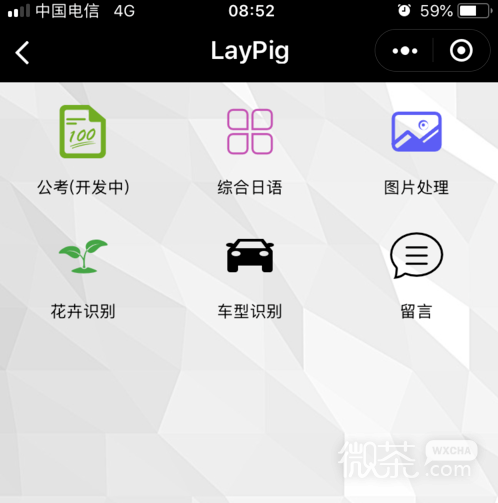 综合日语单词的小程序LayPig