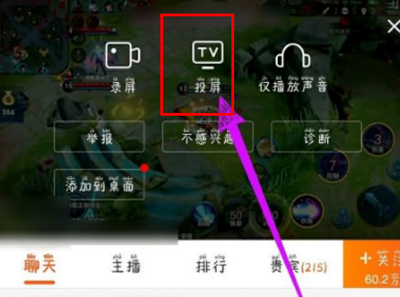 《斗鱼直播》怎么投屏