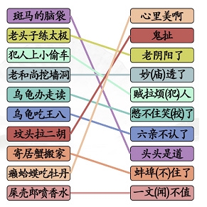 汉字找茬王搞怪歇后语怎么过 关卡攻略分享