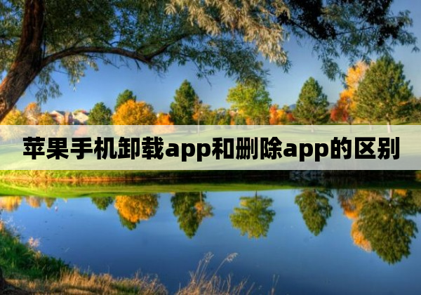 苹果手机卸载app和删除app的区别