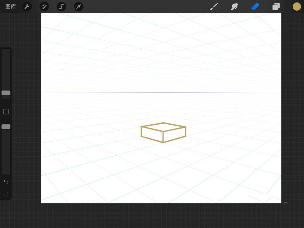 Procreate画立体图形操作5