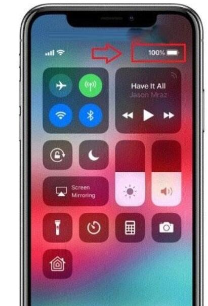 iphone  xr电池百分比查看方法截图