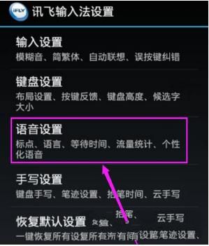 讯飞输入法设置识别语言的操作教程截图