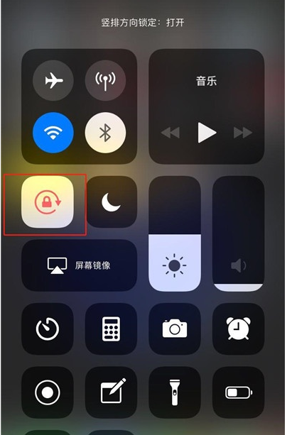 iphone  x屏幕旋转设置的操作方法截图