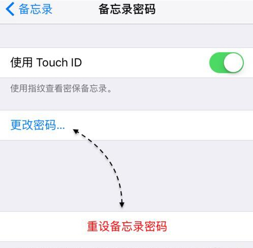 ios9.3备忘录密码忘记怎么办