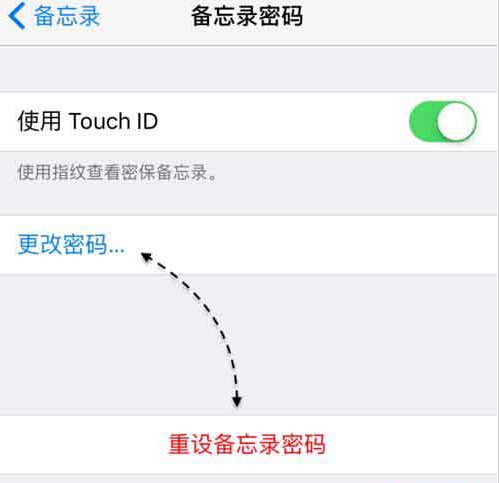 ios9.3备忘录密码忘记怎么办