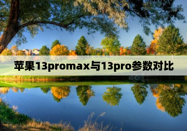 苹果13promax与13pro参数对比