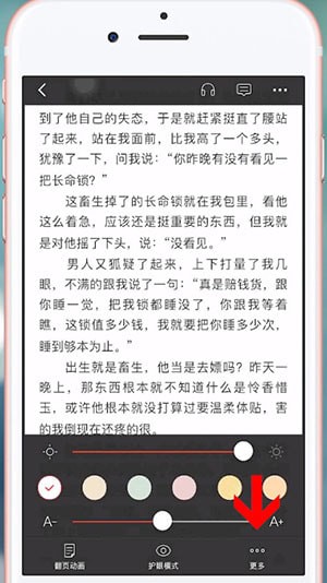 连尚读书设置翻页的操作流程截图