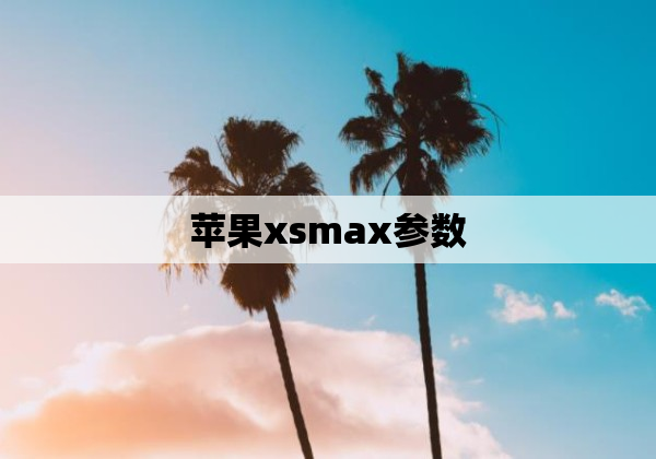 苹果xsmax参数