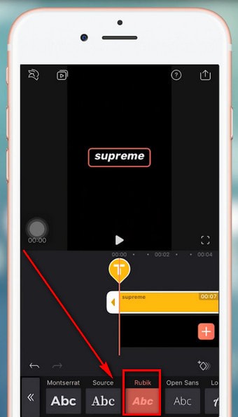 抖音APP添加supreme水印的操作过程截图