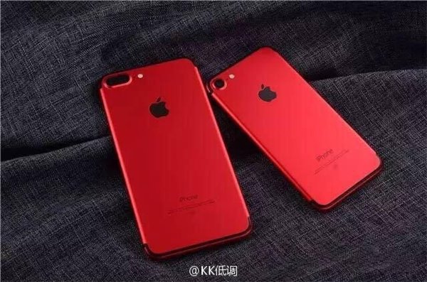 华强北出品：苹果iPhone7/Plus烈焰红版图赏