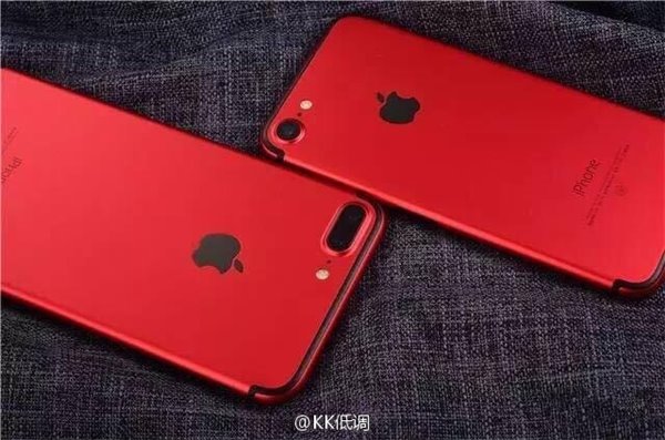 华强北出品：苹果iPhone7/Plus烈焰红版图赏