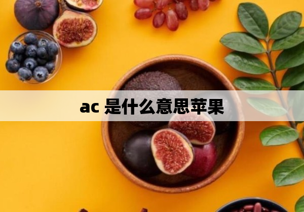 ac 是什么意思苹果